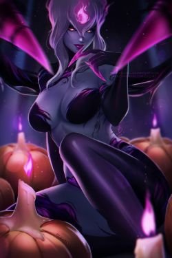 Evelynn Rework by OlchaS HD Wallpaper Background Fan Art Artwork League of Legends lol