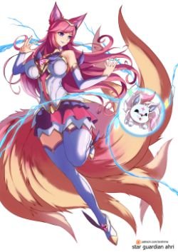 Star Guardian Ahri by TorahimeMax HD Wallpaper Background Fan Art Artwork League of Legends lol