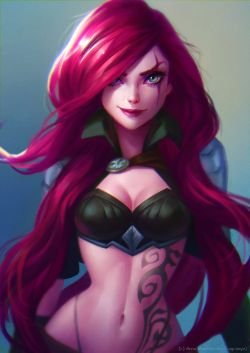 Katarina by Lagunaya HD Wallpaper Fan Art Artwork League of Legends lol