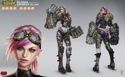 Vi Concept by Zeronis League of Legends Artwork Wallpaper lol