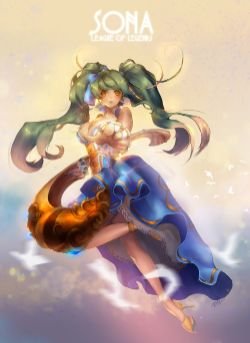 Sona by Nal HD Wallpaper Fan Art Artwork League of Legends lol