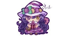 Chibi Bittersweet Lulu by みかみ HD Wallpaper Fan Art Artwork League of Legends lol