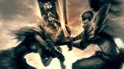 Yasuo Vs Riven by ae-rie League of Legends Artwork Wallpaper lol