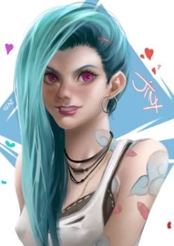 Jinx by tsukasa-nega2 HD Wallpaper Background Fan Art Artwork League of Legends lol