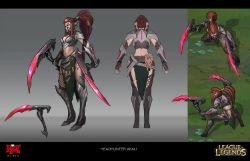 Headhunter Akali by LeeJJ League of Legends Artwork Wallpaper lol
