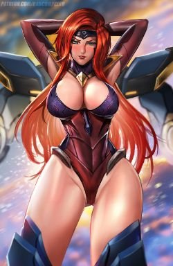 Sexy Gun Goddess Miss Fortune by BADCOMPZERO HD Wallpaper Background Fan Art Artwork League of Legends lol