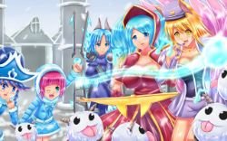 Female Veigar, Annie, Sona, Irelia, Ahri & Poro by Xano501 Gender Swap HD Wallpaper Fan Art Artwork League of Legends lol