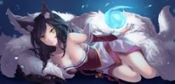Ahri by ゆう League of Legends Fan Art Artwork Wallpaper lol