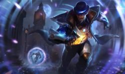 Pulsefire Twisted Fate Splash Art 4k HD Wallpaper Background Official Art Artwork League of Legends lol