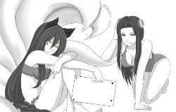 Irelia & Ahri by Dweynie HD Wallpaper Fan Art Artwork League of Legends lol
