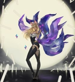 K/DA Ahri by Jay JiwooPark HD Wallpaper Background Fan Art Artwork League of Legends lol