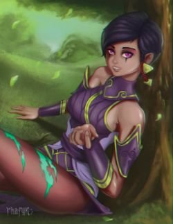Karma by Rhafyk HD Wallpaper Fan Art Artwork League of Legends lol