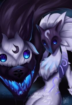 Kindred by Lushies-Art HD Wallpaper Fan Art Artwork League of Legends lol