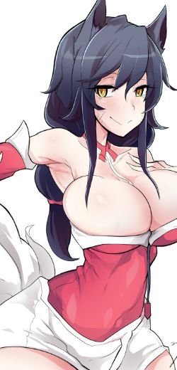 Sexy Ahri by 300￥ League of Legends Fan Art Artwork Wallpaper lol