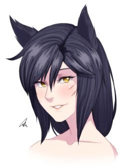 Ahri Portrait by NABERIUS HD Wallpaper Background Fan Art Artwork League of Legends lol
