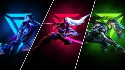 PROJECT Ekko, Katarina & Ashe (no text) by Sammylad298 HD Wallpaper Fan Art Artwork League of Legends lol