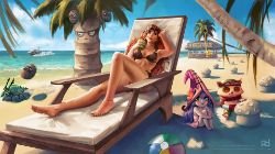 Pool Party Miss Fortune, Lulu, Teemo, Jinx, Blitzcrank & Nunu by patrickdeza HD Wallpaper Artwork Fan Art League of Legends lol