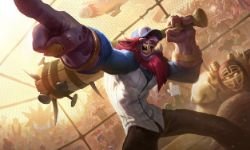 Lil' Slugger Trundle Splash Art HD 4k Wallpaper Background Official Art Artwork League of Legends lol