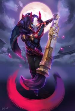 Blood Moon Jhin by Silveh HD Wallpaper Background Fan Art Artwork League of Legends lol