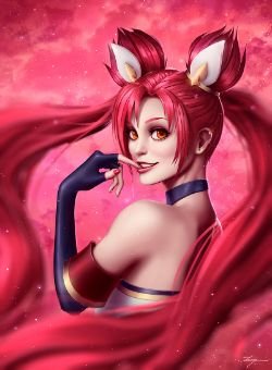 Star Guardian Jinx by Zarory HD Wallpaper Background Fan Art Artwork League of Legends lol