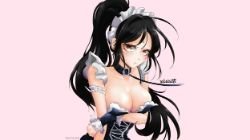 Sexy French Maid Nidalee by 미다람 HD Wallpaper Fan Art Artwork League of Legends lol