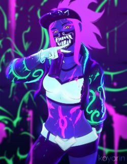 K/DA Akali by Koyori n HD Wallpaper Background Fan Art Artwork League of Legends lol