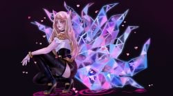 K/DA Ahri by Eclipsing HD 4k Wallpaper Background Fan Art Artwork League of Legends lol
