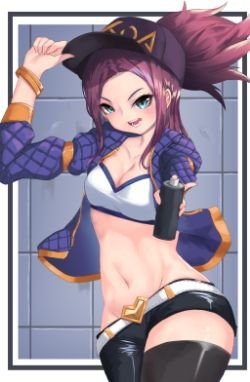 K/DA Akali by Syenart HD Wallpaper Background Fan Art Artwork League of Legends lol