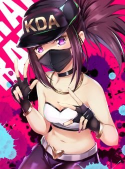 K/DA Akali by NAK HD Wallpaper Background Fan Art Artwork League of Legends lol