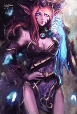 Lunar Wraith Caitlyn by Seuyan HD Wallpaper Background Fan Art Artwork League of Legends lol