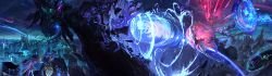 Star Guardian Ahri, Ezreal, Janna, Miss Fortune, Lulu, Poppy Lux & Jinx Promo HD Wallpaper Background Official Art Artwork League of Legends lol