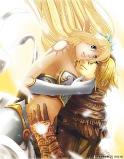 Ezreal & Janna by 六月の兎 HD Wallpaper Fan Art Artwork League of Legends lol