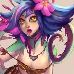 Neeko by nonohara HD Wallpaper Background Fan Art Artwork League of Legends lol