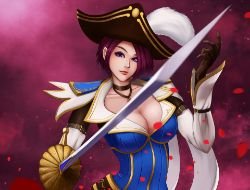 Royal Guard Fiora by 青龍在天 HD Wallpaper Fan Art Artwork League of Legends lol