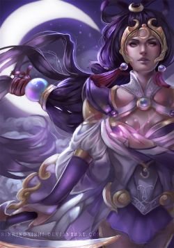 Lunar Goddess Diana by RinRinDaishi HD Wallpaper Fan Art Artwork League of Legends lol
