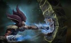 Trundle with Iceborn Gauntlet by NickDeSpain HD Wallpaper Fan Art Artwork League of Legends lol