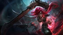 Classic Katarina Splash Art HD 4k Wallpaper Background Official Art Artwork League of Legends lol