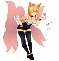 K/DA Ahri by Ruin0924 HD Wallpaper Background Fan Art Artwork League of Legends lol