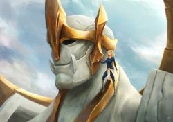 Young Lux & Galio by cheesewoo HD Wallpaper Fan Art Artwork League of Legends lol
