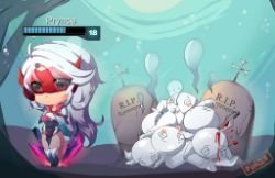 PROJECT Chibi Katarina by Pinqo HD Wallpaper Fan Art Artwork League of Legends lol