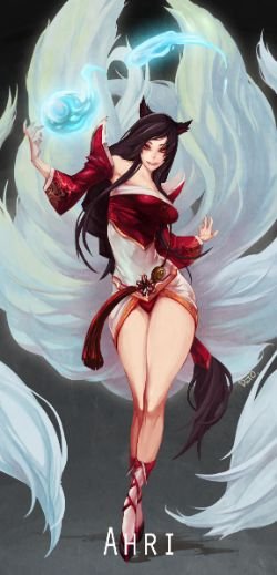 Ahri by Duto League of Legends Fan Art Artwork Wallpaper lol