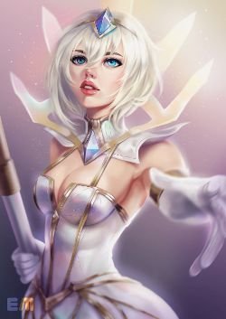 Elementalist Lux (light) by emametlo HD Wallpaper Fan Art Artwork League of Legends lol