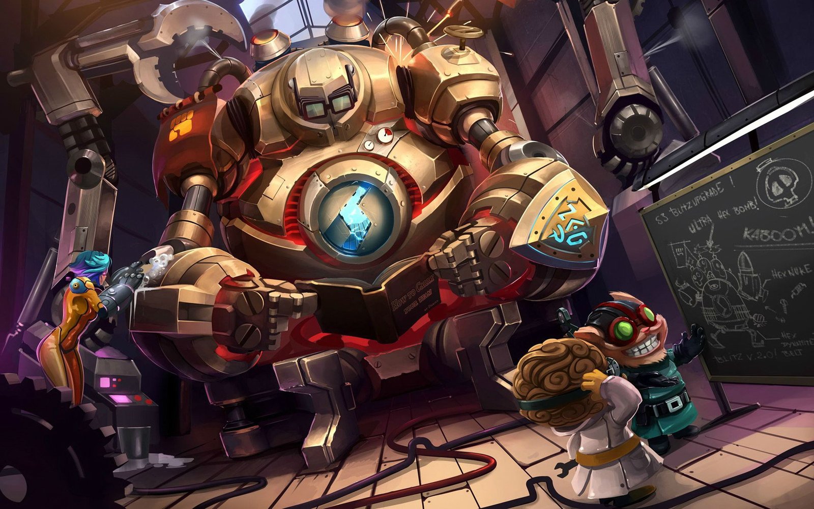 Blitzcrank, Vi, Ziggs and Heimerdinger