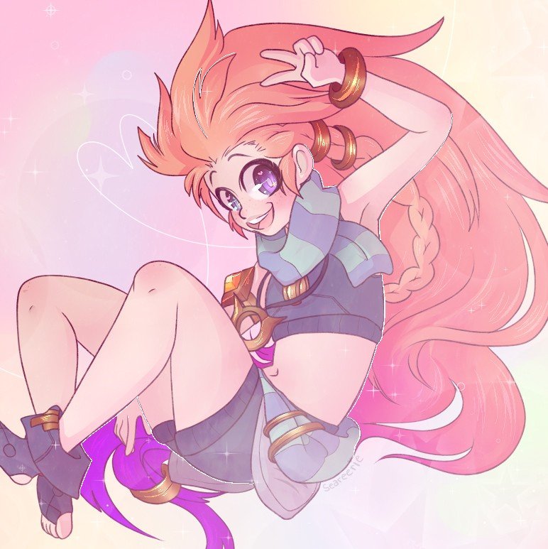 Zoe by Seareerie HD Wallpaper Background Fan Art Artwork League of Legends lol