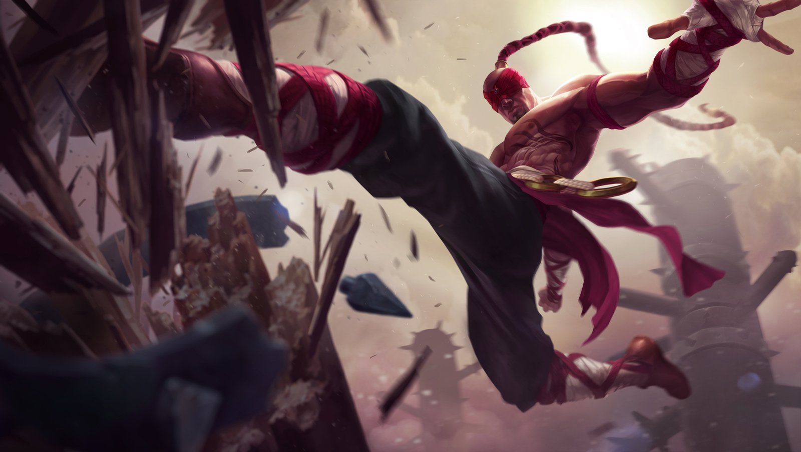 Classic Lee Sin Update Splash Art 4k HD Wallpaper Official Artwork League of Legends lol