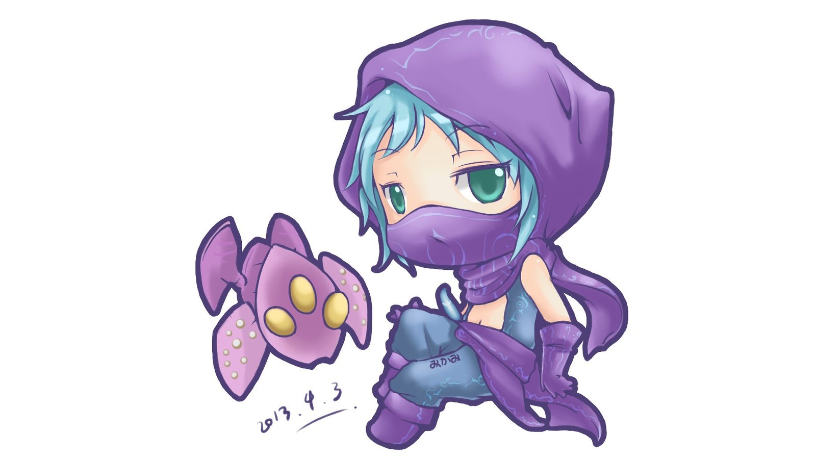 Chibi Malzahar by みかみ HD Wallpaper Fan Art Artwork League of Legends lol