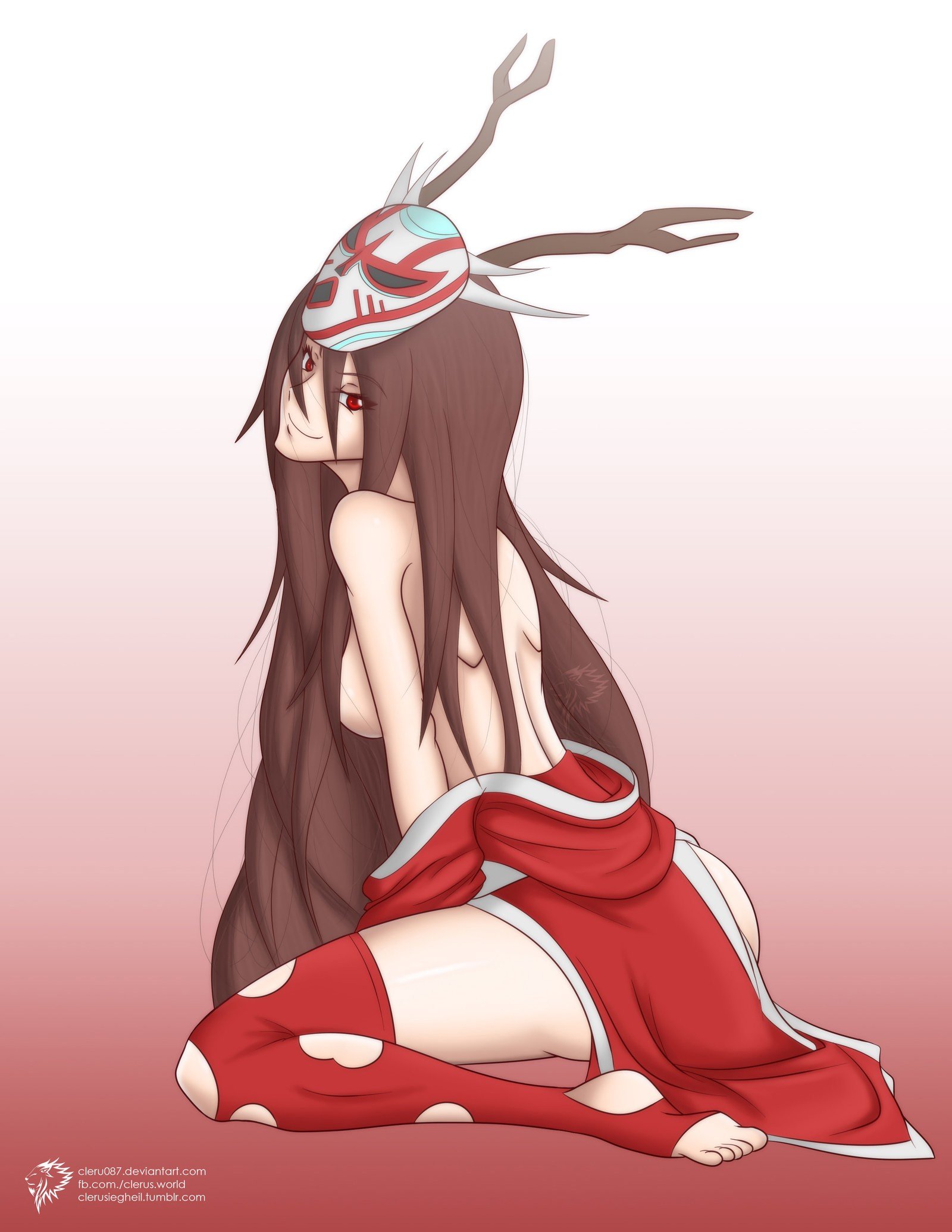 Blood Moon Akali by CLeRu087 League of Legends Artwork Wallpaper lol