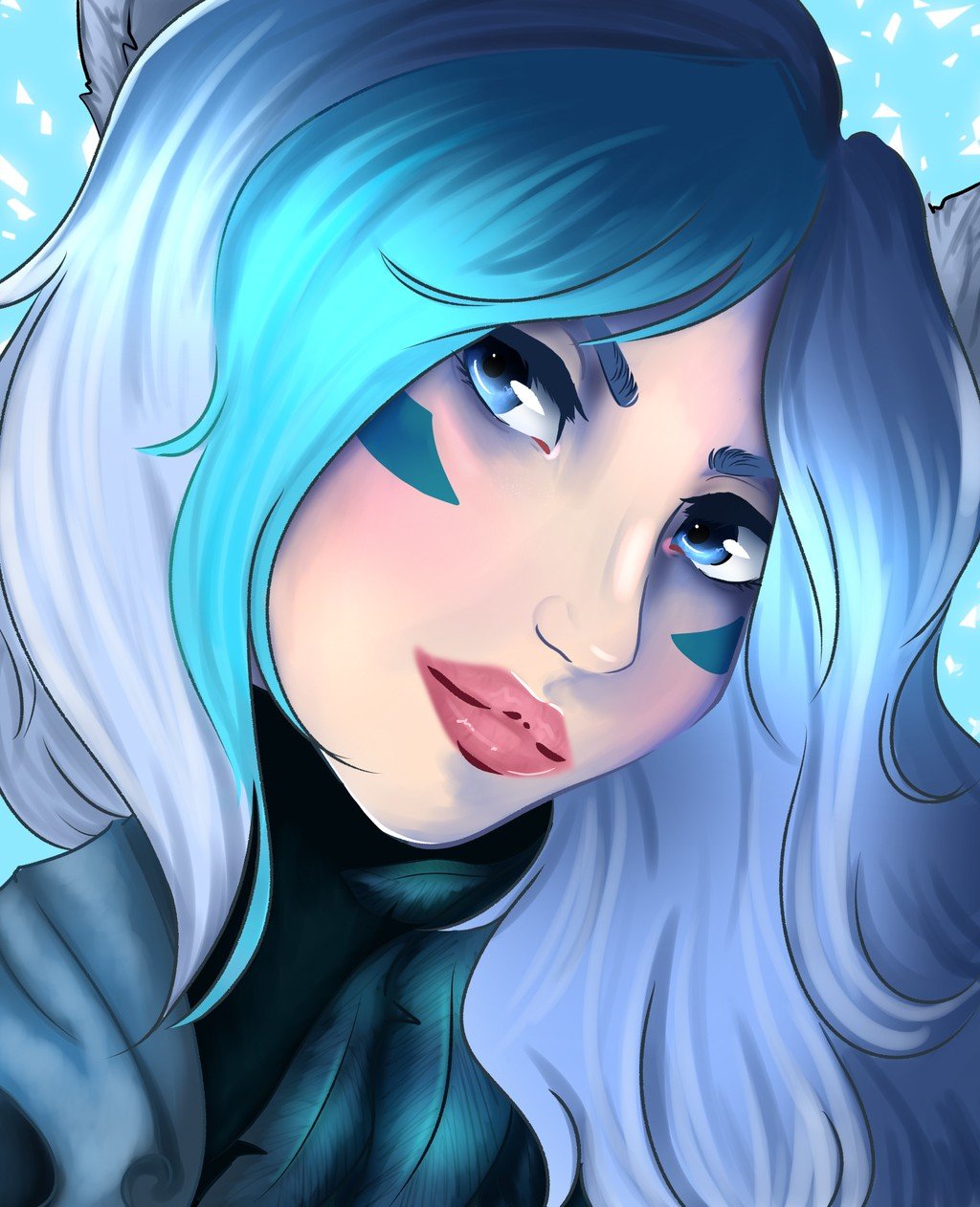 SSG Xayah by deerlyss HD Wallpaper Background Fan Art Artwork League of Legends lol