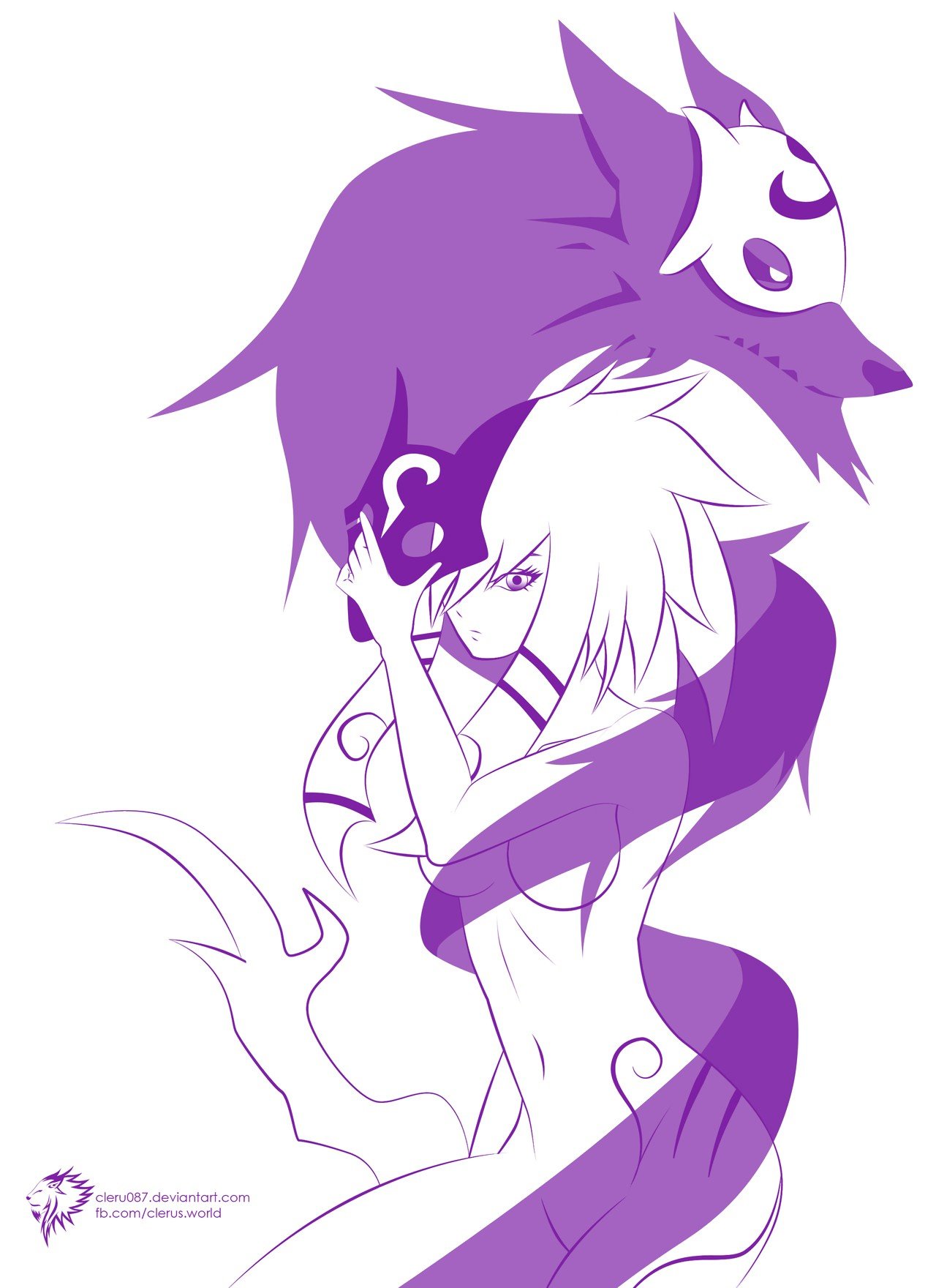 Kindred Minimalistic by CLeRu087 HD Wallpaper Fan Art Artwork League of Legends lol (2)