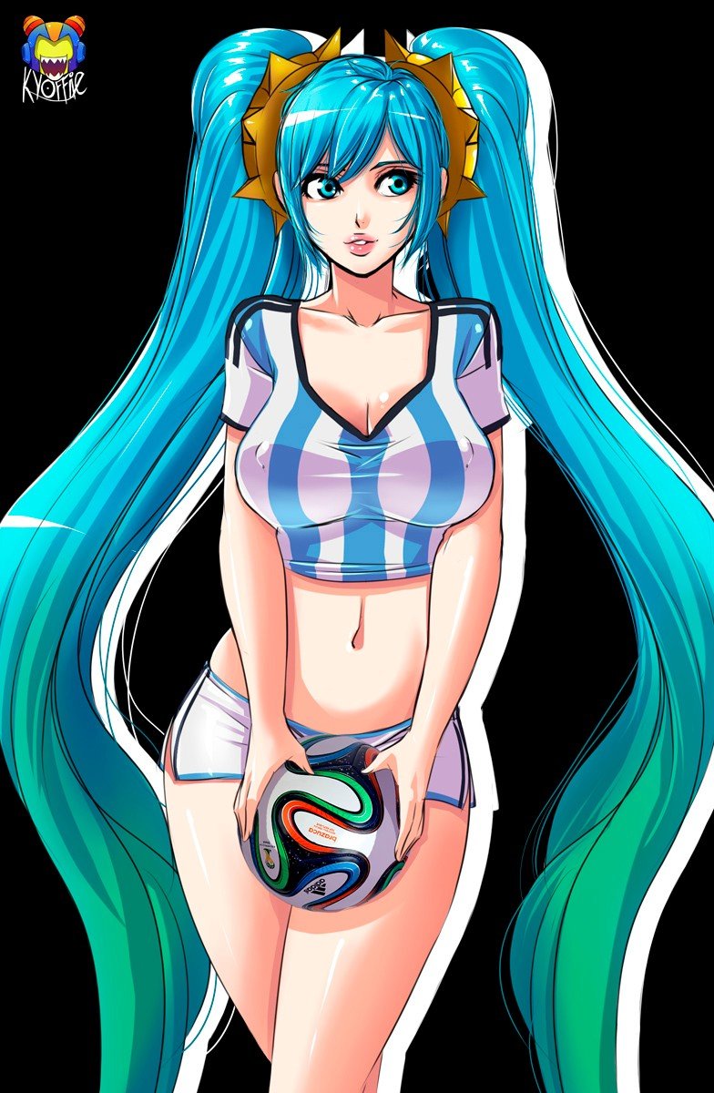 Soccer Sona by Kyoffie12 HD Wallpaper Fan Art Artwork League of Legends lol